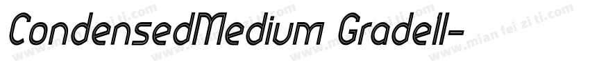 CondensedMedium Grade1I字体转换